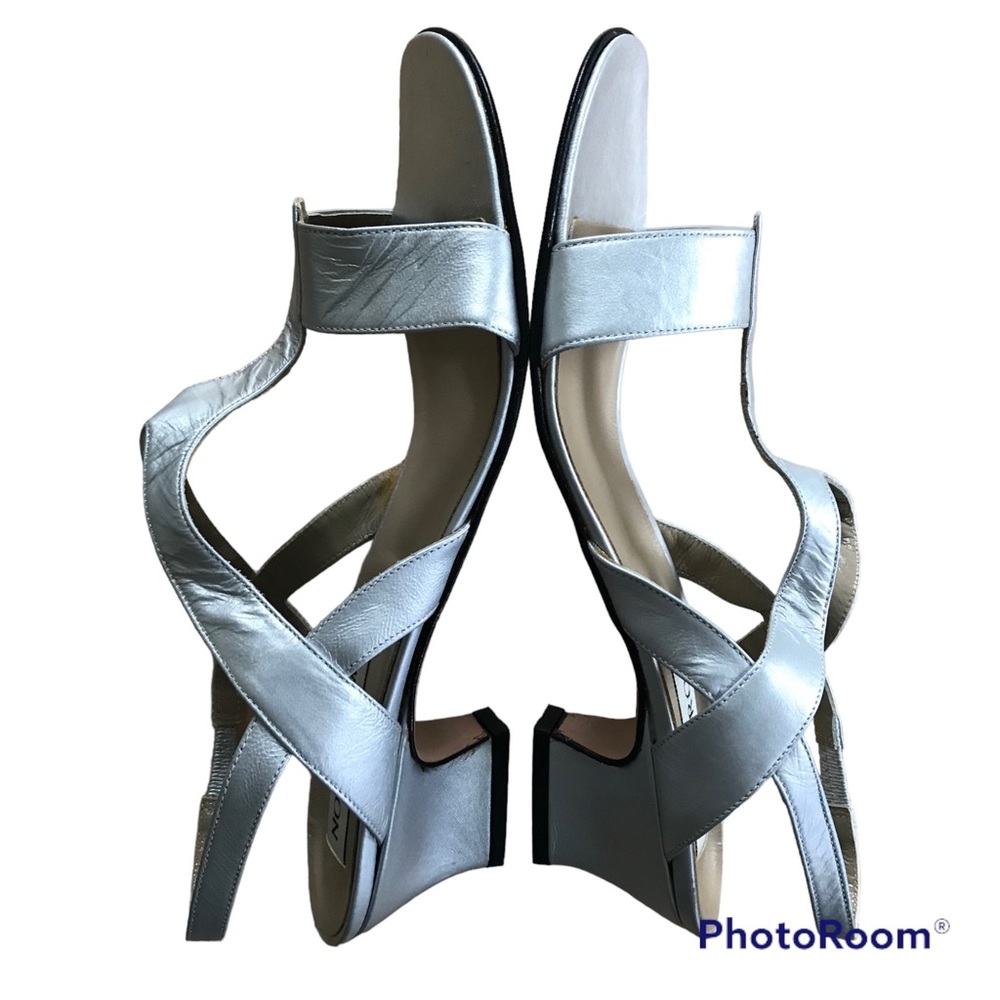 Vintage Nordstrom Sandals Silver Size 9.5